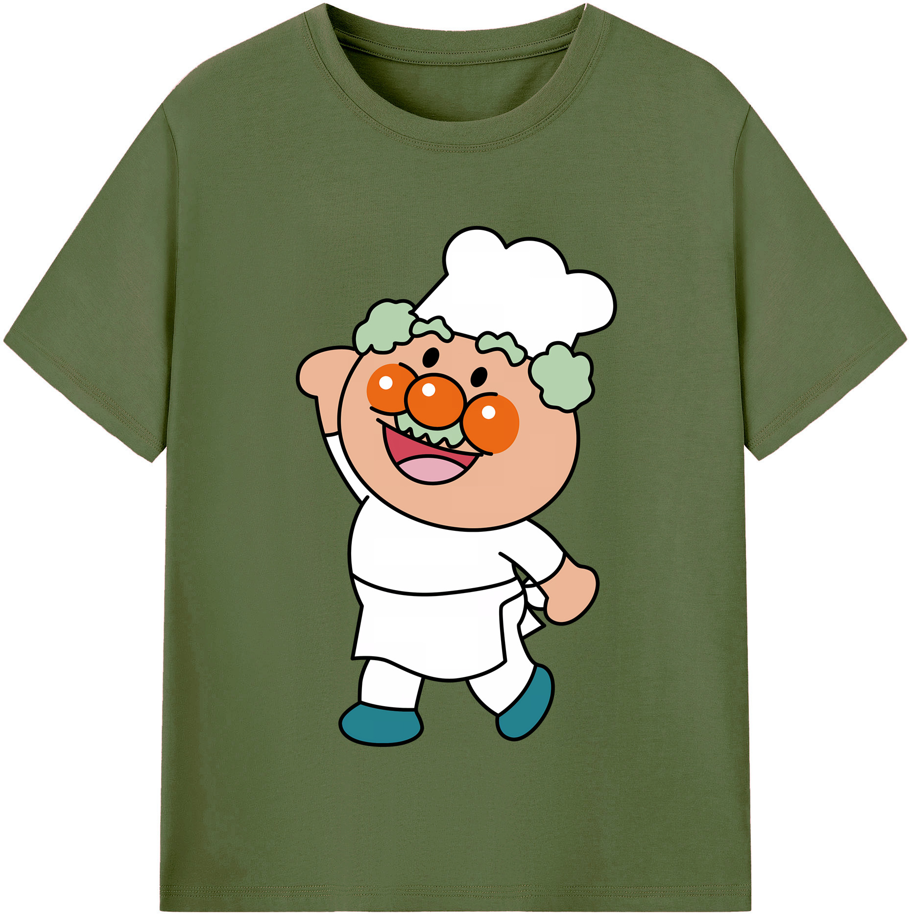 （画像用） アンパンマン Anpanman 綿100％半袖Tシャツ（フロントプリント）
